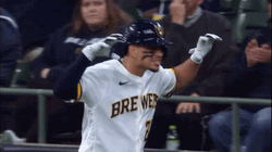 Brewers Willy Adames Scares Off GIF
