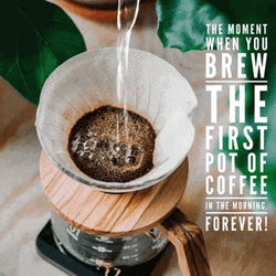 Brewing The First Pot Of Coffee Graphics Design GIF