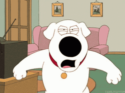 Brian Griffin Dog Barking GIF