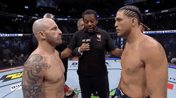 Brian Ortega Face Off With Alexander Volkanovski GIF