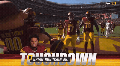 Brian Robinson Jr. Advertisement Football Players GIF