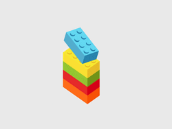 Brick Lego Animation Loop