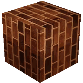 Brick Pattern Cube Sticker
