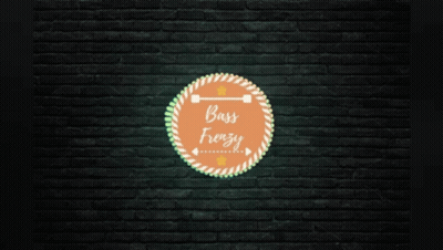 Brick Wall Neon Sign Bass Frenzy GIF