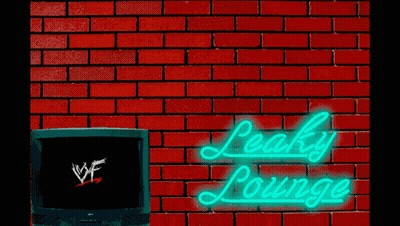 Brick Wall With Television And Leaky Lounge Neon Sign GIF
