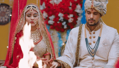 Bride And Groom Holding Hands GIF