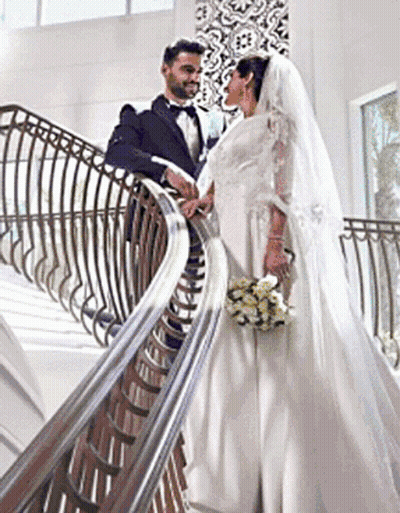 Bride And Groom Holding Hands GIF