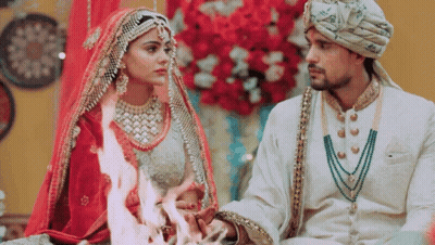 Bride And Groom Holding Hands GIF