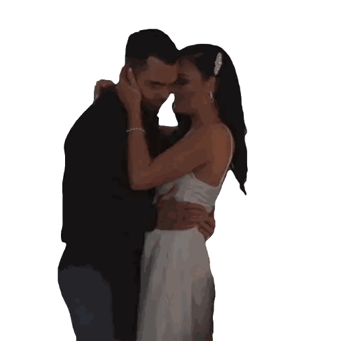 Bride And Groom Hugging Sticker