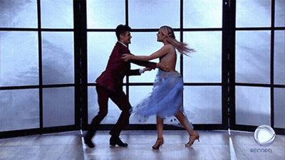 Bride And Groom Hugging In Foggy Room GIF