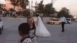 Bride Car Drift GIF