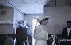 Bride Throws Her Bouquet GIF