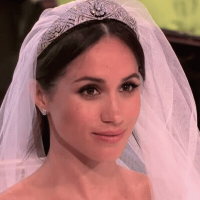 Bride Wearing Tiara And Veil GIF