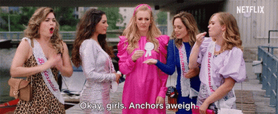 Bridesmaid And Okay Girls Anchors Aweigh Sashes GIF