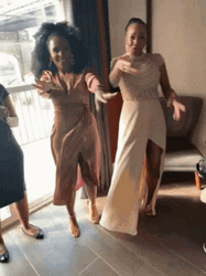 Bridesmaids After Wedding Excited Dance GIF
