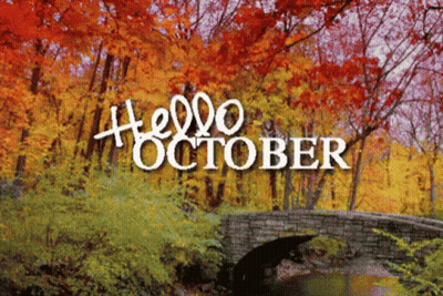 Bridge Over River Saying Hello October GIF