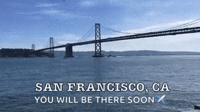 Bridge Over Water In San Francisco GIF