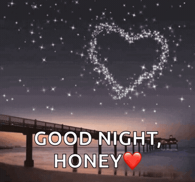 Bridge With Heart Of Stars Good Night Honey GIF