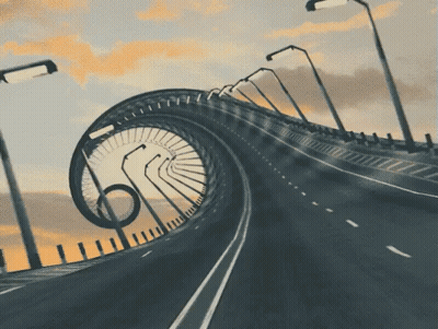 Bridge With Spiral and Number 6