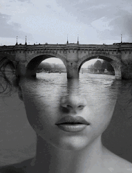 Bridge Woman Art