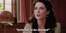 Bridget Regan Pretends To Be Shocked GIF