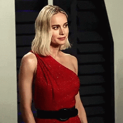 Brie Larson Actress Red Dress GIF