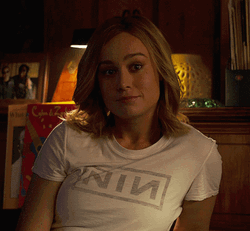 Brie Larson Agree Nod GIF