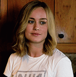 Brie Larson Side Eye Carol Danvers GIF