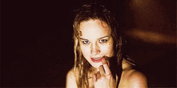 Brie Larson Wet Hair Seductive GIF