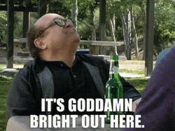 Bright Out Here Danny DeVito GIF