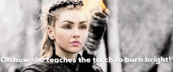 Bright Torch Female Viking GIF