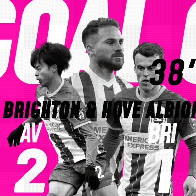 Brighton And Hove Albion Soccer Players Poster GIF