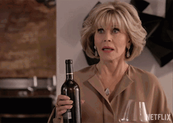 Bringing Wine With No Words GIF