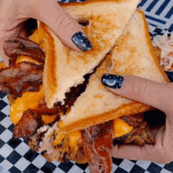 Brisket Grilled Cheese Sandwich GIF