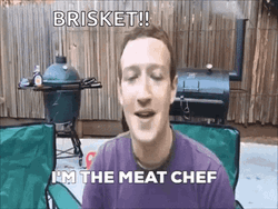 Brisket Mark Zuckerberg Meat Chef GIF