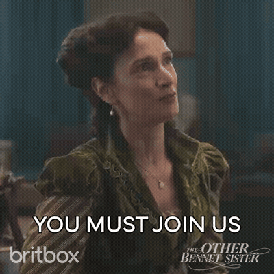 Britbox Ad The Other Bennet Sister Woman In Green Dress GIF