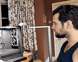British Actor Henry Cavill Scratching Head  GIF