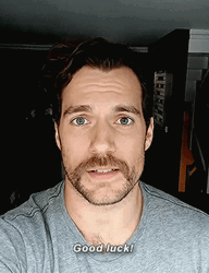 British Actor Henry Cavill Wishing Good Luck  GIF