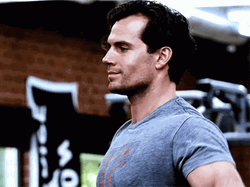 British Actor Henry Cavill Working Out  GIF