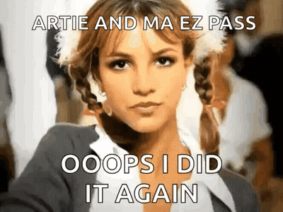 Britney Spears Artie And Ma Ez Pass Oops I Did It Again GIF