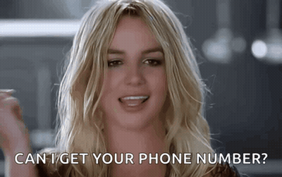 Britney Spears Asking For Phone Number