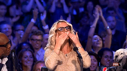 Britney Spears Blowing Kisses GIF