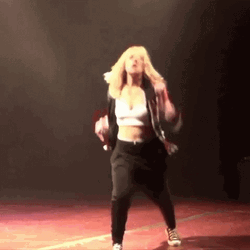Britney Spears Pumped Up Running Man GIF