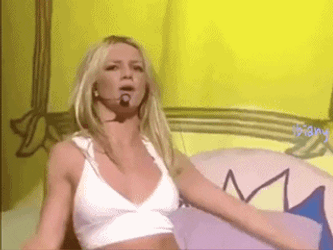 Britney Spears Singing And Dancing Elegantly GIF