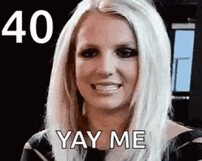 Britney Spears Smiling Saying Yay Me GIF
