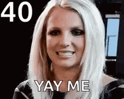 Britney Spears Smiling Saying Yay Me GIF