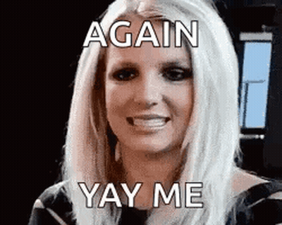 Britney Spears Smiling With Yay Me GIF
