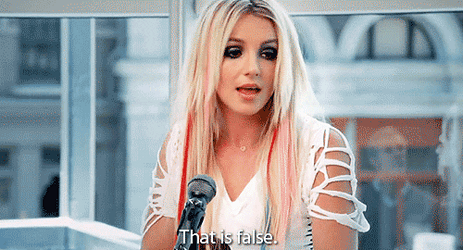 Britney Spears That Is False Interview GIF