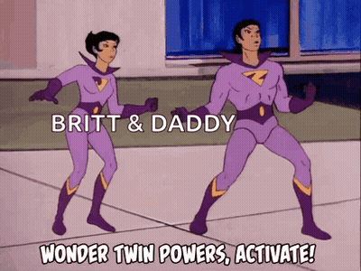 Britt And Daddy Wonder Twin Powers Activate GIF