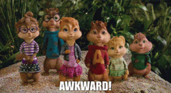 Brittany And Alvin Chipmunks Being Awkward GIF